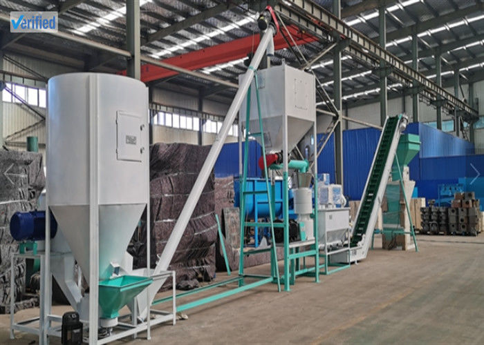 ইঞ্জিনিয়ার গাইড ইনস্টলেশন এবং 380V / 50Hz / 3Phase পাওয়ার সাপ্লাই সহ কাস্টমাইজযোগ্য পশু খাদ্য pelletizing লাইন