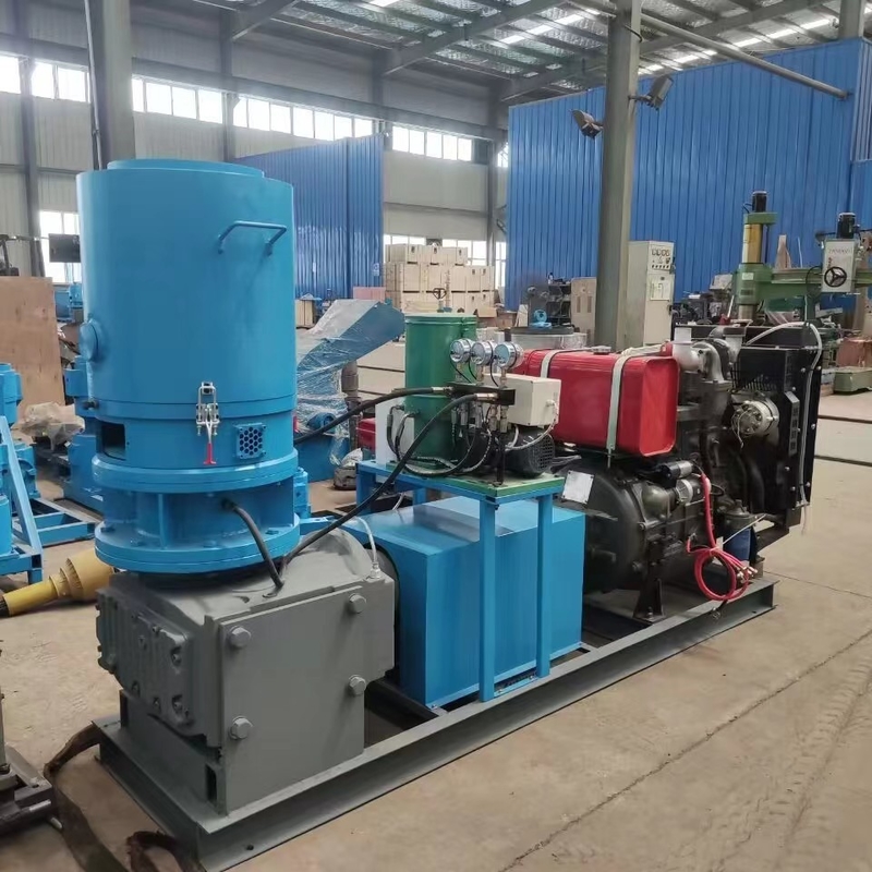 250~500kg/h বেলন ঘোরানো কাঠের পিলেট মিল জৈবজ্বালানী খড় কাঠের কাঠি তৈরির জন্য ঘর গরম করার জন্য 1 ওয়ারেন্টি