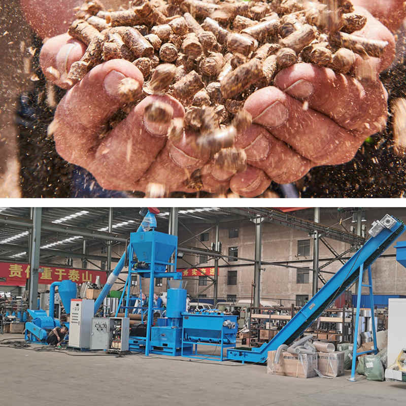 90-160kw বায়োমাস পেলেট উত্পাদন লাইন 10-30 মিমি পেলেট স্বয়ংক্রিয় প্যাকিং মেশিন