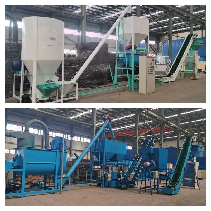 1000kg/H পশুর ফিড পেলেট উৎপাদন লাইন 1-12 মিমি ফিড পেলেট গ্রানুলেটর