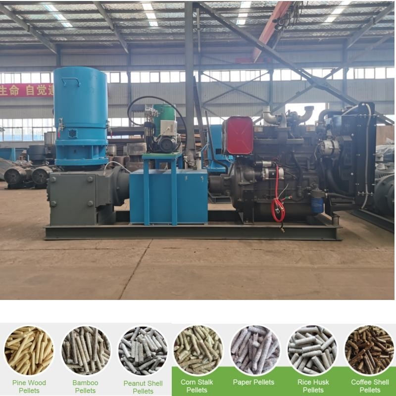 কাস্টমাইজড ভোল্টেজ এবং 380V / 50HZ / 3Phase অপারেশন জন্য 55-160kw পাওয়ার কাঠের পেললেট মিল
