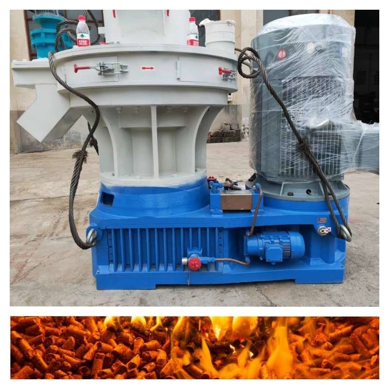 55kw বায়োমাস পেলেট উত্পাদন লাইন 800-1000kg/H রিং ডাই পেলেট উত্পাদন লাইন