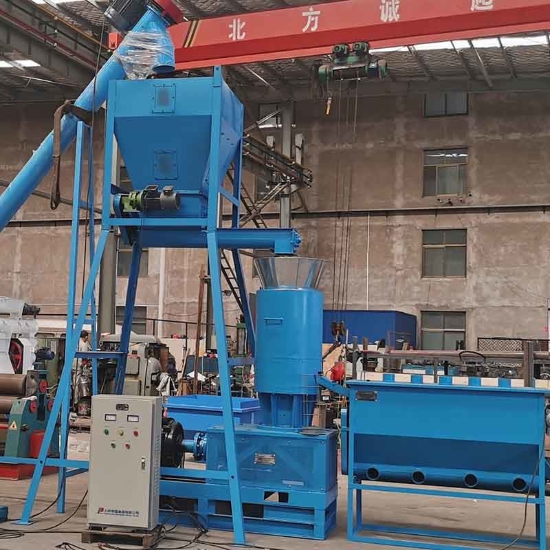 600-800kg/H কাঠের বড়ি উৎপাদন লাইন বায়োমাস পেলেট মেকিং মেশিন ফ্ল্যাট ডাই