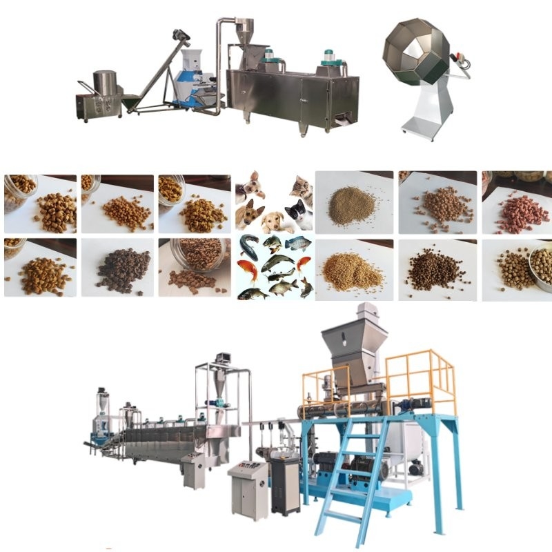 50-2000 কেজি/এইচ ডুবে যাওয়া / ফ্লোটিং ফিশ ফিড এক্সট্রুডার লাইন সহ পেলেট সাইজ 0.8-12 মিমি