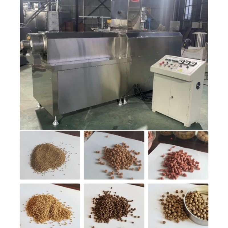 OEM 0.8-12mm ফ্লোটিং ফিশ ফিড পেলেট মেকিং মেশিন পোষা কুকুরের খাদ্য এক্সট্রুডার