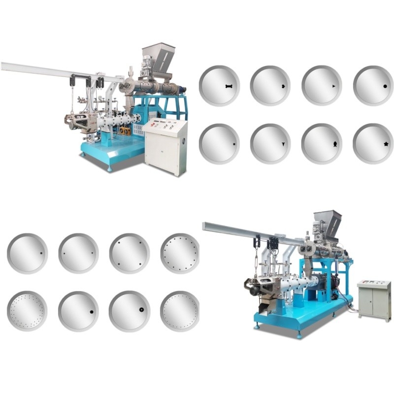 OEM 0.8-12mm ফ্লোটিং ফিশ ফিড পেলেট মেকিং মেশিন পোষা কুকুরের খাদ্য এক্সট্রুডার