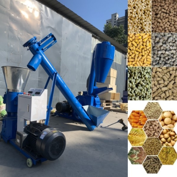 100-1200kg/H এনিমেল ফিড পেলেট মেকার ফ্ল্যাট ডাই পেলেট মিল 1-12 মিমি ফাইনাল পেলেট সাইজ