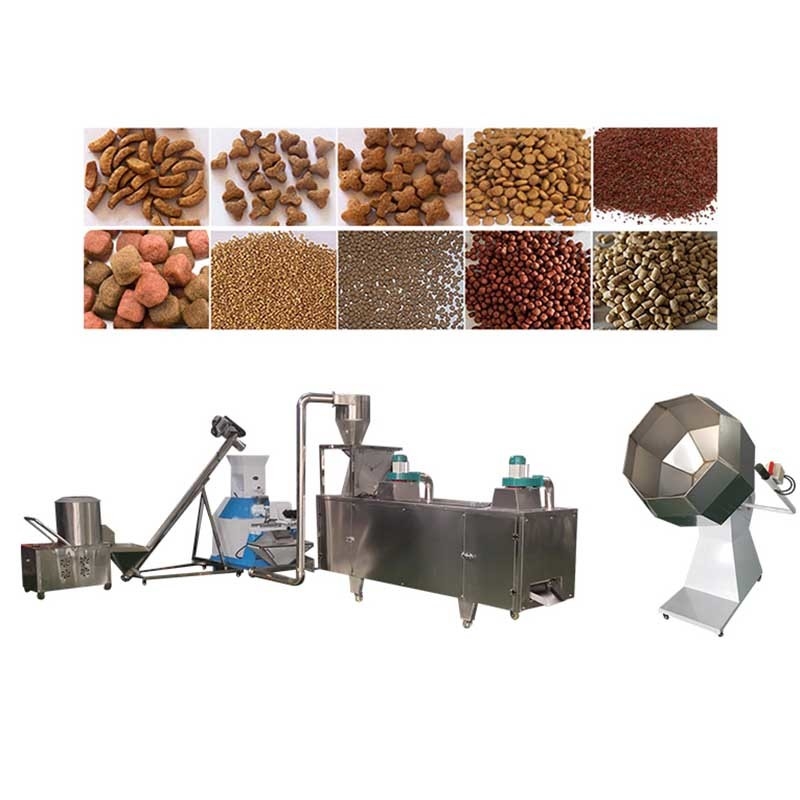 100-500Kg/H পোষা প্রাণীর ফিড পেলেট মেশিন ডগ ফুড প্রোডাকশন লাইন স্টেইনলেস স্টীল
