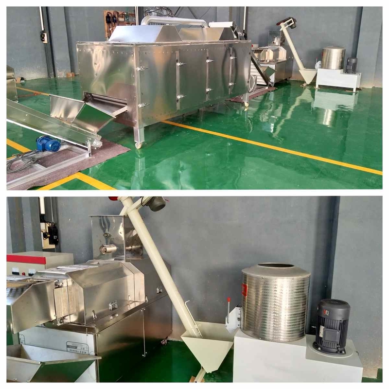 ড্রাই ডগ ক্যাট ফুড মেকিং মেশিন 37-160kw ফিশ ফিড পোষা খাদ্য প্রক্রিয়াকরণ লাইন