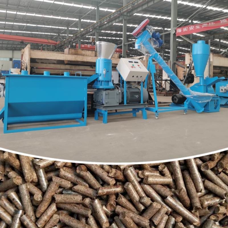 ছোট উড পেলেট প্রসেসিং প্ল্যান্ট 400-600kg/H উড পেলেট প্রোডাকশন প্ল্যান্ট CE