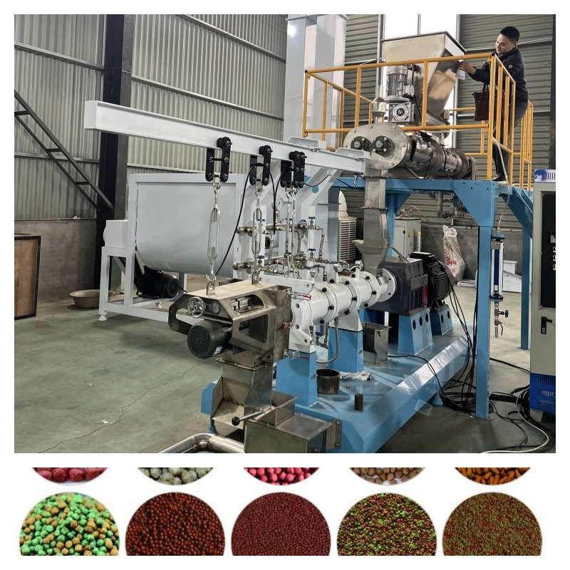 5.5-160KW ড্রাই টাইপ ফিশ ফিড এক্সট্রুডার নিরাপদ ছোট ফিশ ফিড মেকিং মেশিন