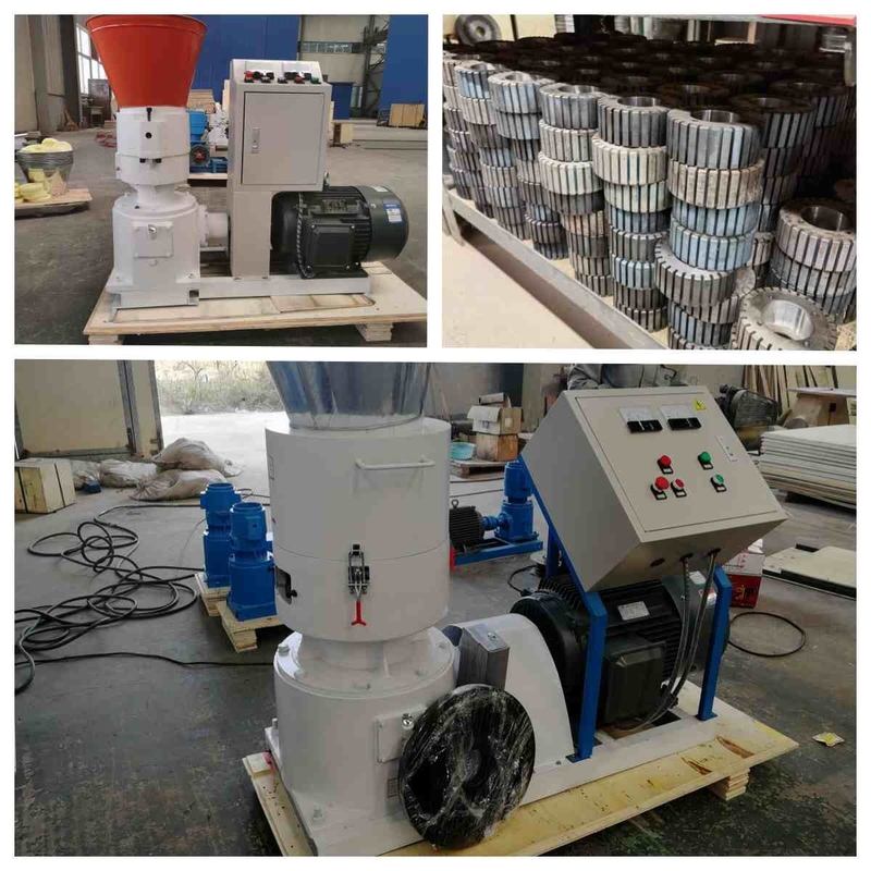 11kw 15kw 22kw ফিড পেলেট মিল 300kg/H 500kg/H 800kg/H চিকেন ফিড পেলেট মেকার