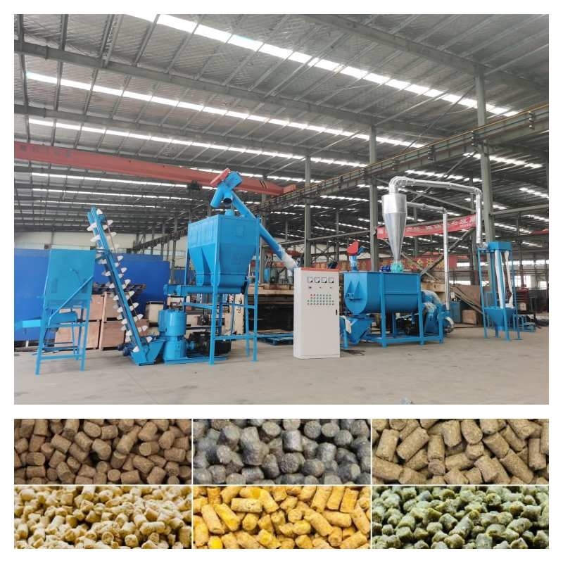 500-800KG/H পোল্ট্রি পেলেট মেকিং মেশিন 7.5-30kw পশুখাদ্য উৎপাদন লাইন