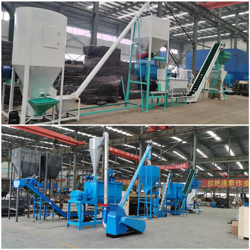 কাঁচামালের আর্দ্রতা ≤20% পারফরম্যান্স সহ পেললেট ফিড উত্পাদন লাইন