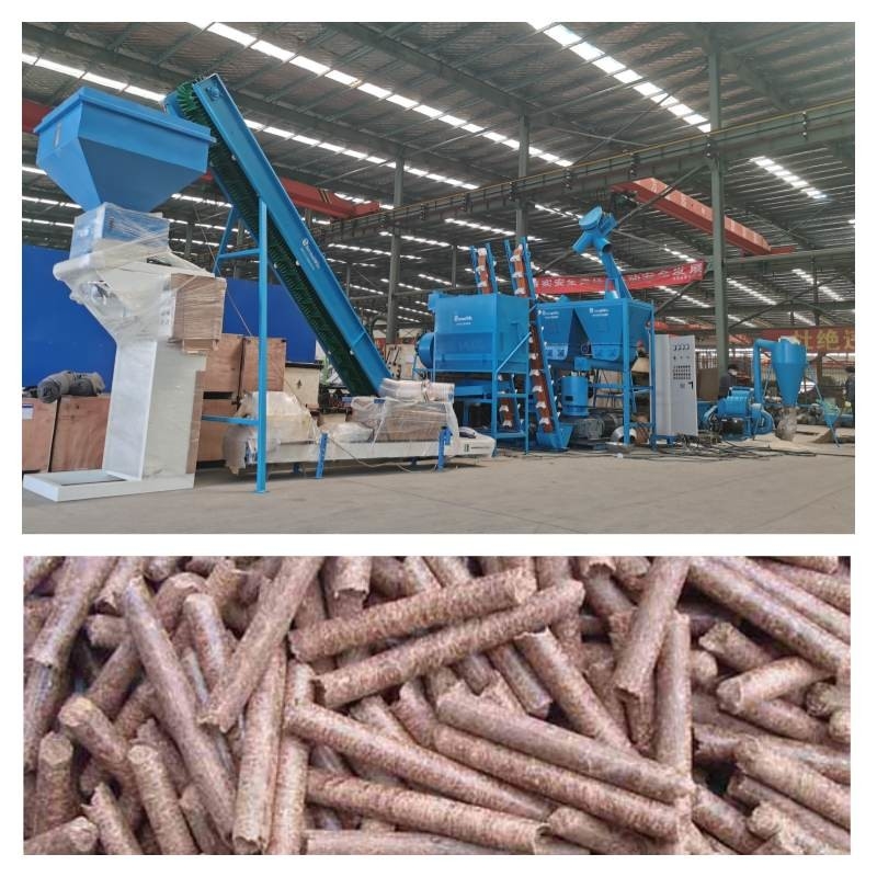 ফ্ল্যাট ডাই বায়োমাস উত্পাদন লাইন 6-8MM 0.5-10t/H স্ট্র পেলেট উত্পাদন লাইন
