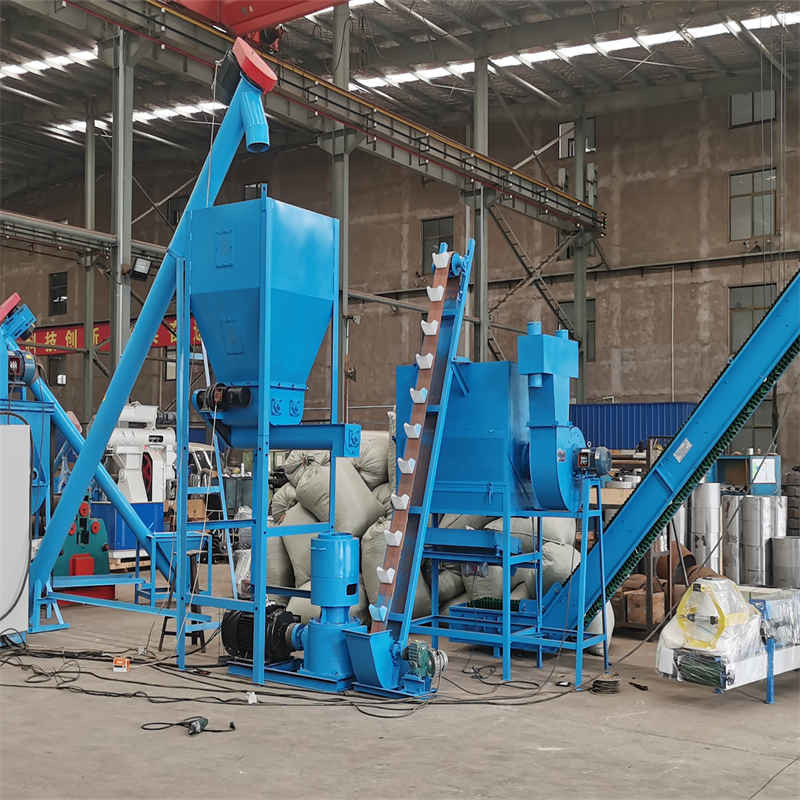 এসজিএস ফিড পেল্ট উত্পাদন লাইন প্রাণী 500-1000kg/H 17*5*5.5m