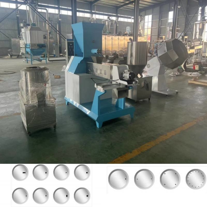 একক স্ক্রু ফিড ফুফিং এক্সট্রুডার মিল 1mm-20mm সঙ্গে পশু / পোষা প্রাণী খাদ্য জন্য