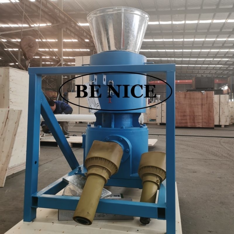 80-1000kg/h উৎপাদনের জন্য 2 রোলার এবং 4 মিমি ডাই সহ উচ্চ ক্ষমতা PTO পেললেট মিল