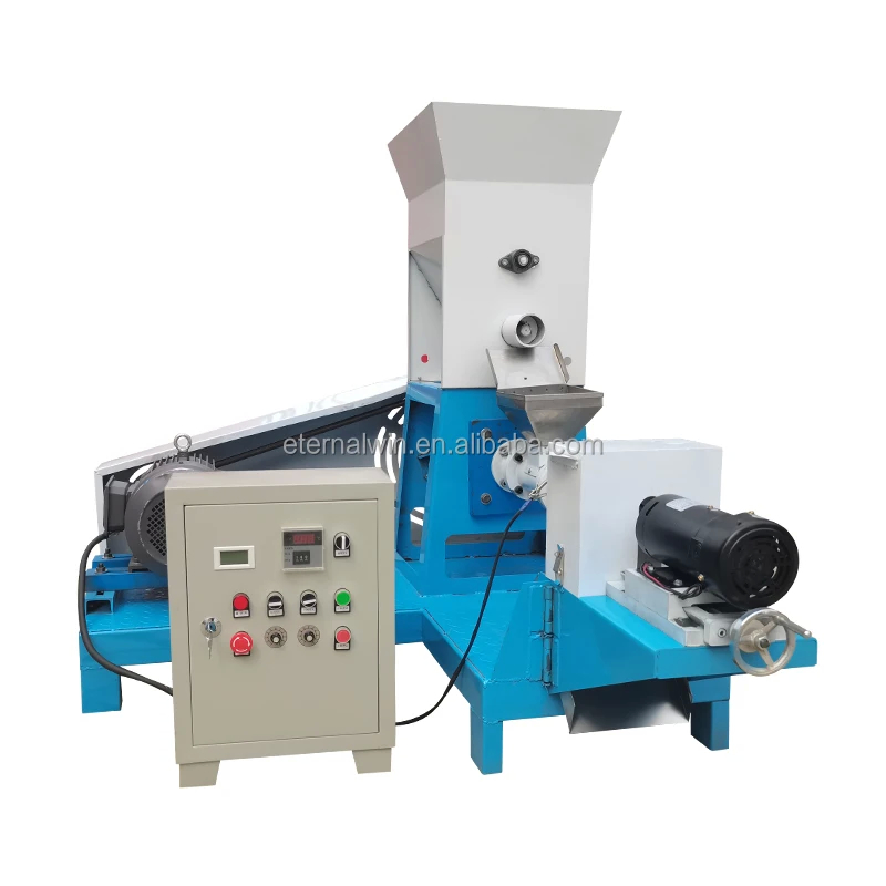 ডিজিটাল তাপমাত্রা নিয়ন্ত্রণ 220V/380V পোষা প্রাণী ফিড এক্সট্রুডার মেশিন 5.5-132kw পাওয়ার 40-2000kg/h ক্ষমতা