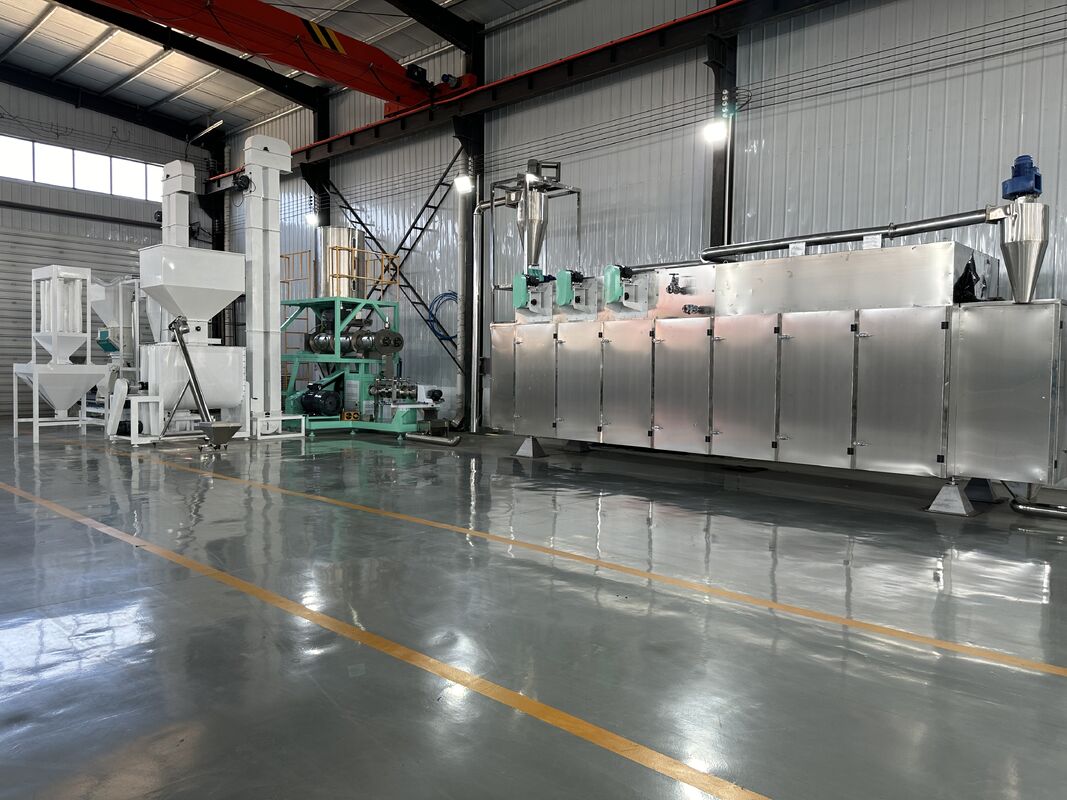 500–1000 kg/h Floating Fish Feed Production Line / Wet-Type Twin-Screw Feed Extrusion Line