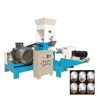200-250kg/H বৈদ্যুতিক শুকনো টাইপ মাছের খাদ্য extruder সঙ্গে 6 ছাঁচ