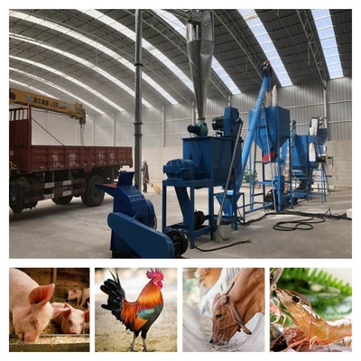 30kw অ্যানিমেল ফুড পেলেট মেকিং মেশিন কম রক্ষণাবেক্ষণ খামার পশুসম্পদ ফিড পেলেট মিল