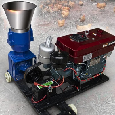 ডিজেল মডেল 30HP চিকেন পেল্ট মিল মেশিন 2200r