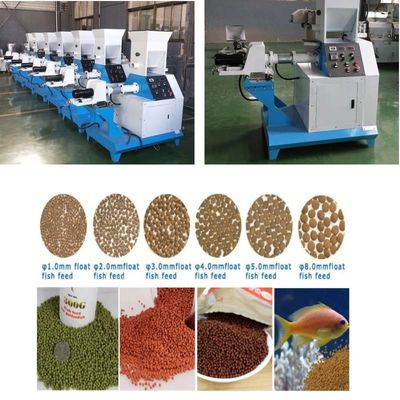 বাণিজ্যিক পশু খাদ্য extruder puffing মেশিন ভাসমান মাছের খাদ্য তৈরীর মেশিন