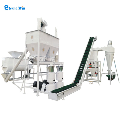 ইঞ্জিনিয়ার গাইড ইনস্টলেশন এবং 380V / 50Hz / 3Phase পাওয়ার সাপ্লাই সহ কাস্টমাইজযোগ্য পশু খাদ্য pelletizing লাইন